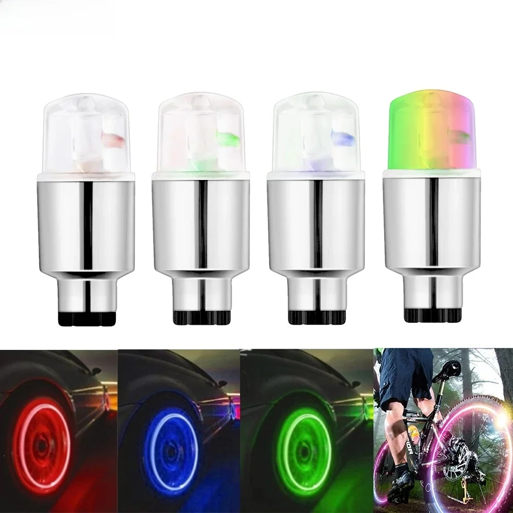 AliExpress 4pcs Car Bicycle Wheel Valve Cap Lights with LED Neon Dust Proof and Motion Sensor Hub Tire Lamps for Night Driving Decorative
