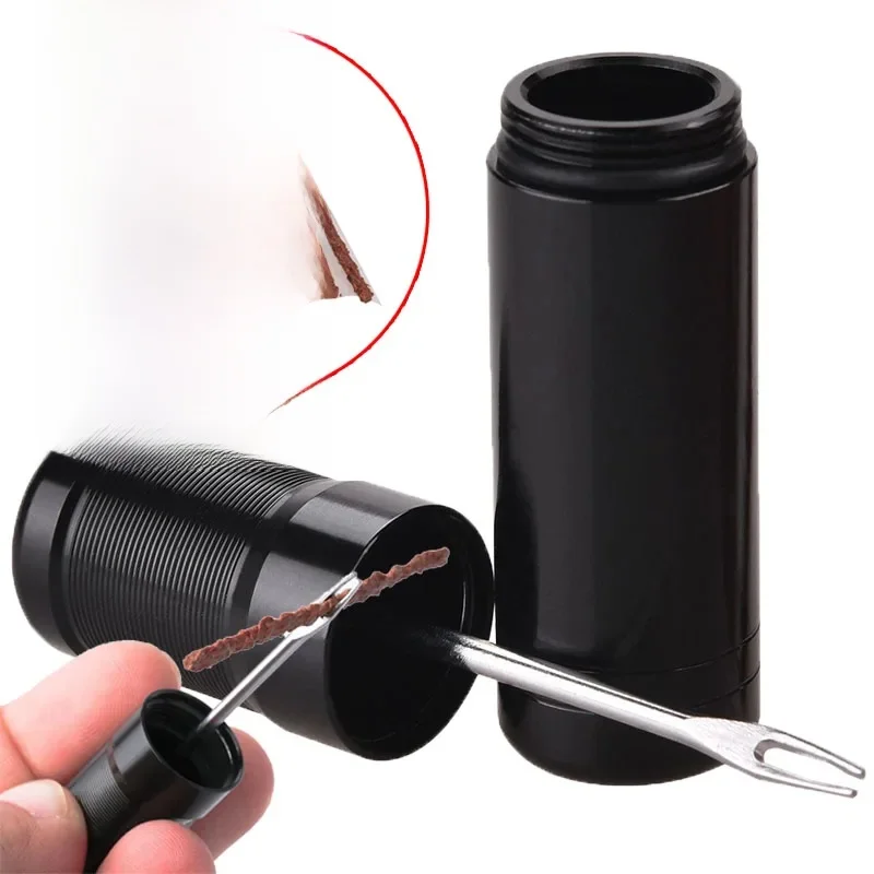 AliExpress NONE Bike Tubeless Tire Repair Kit Tyre Drill Puncture Repair tools with Rubber Stripe for Road Bike Urgent Glue Free Repair Tool Set