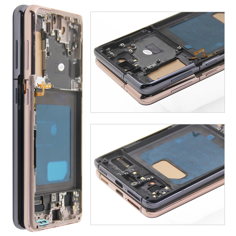 tft S21 Display Screen for Samsung Galaxy S21 5G G991B G991B/DS Lcd Display Digital Touch Screen with Frame Assembly Replacement