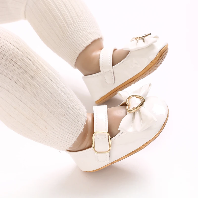 Süße Frühlings- und Herbst-Babyschuhe für 0-18 Monate, Prinzessinnen-Schuhe mit Niedlicher Schleifendekoration, PU-Weichsohle, Rutschfeste Laufschuhe für Kleinkinder – Detail 18