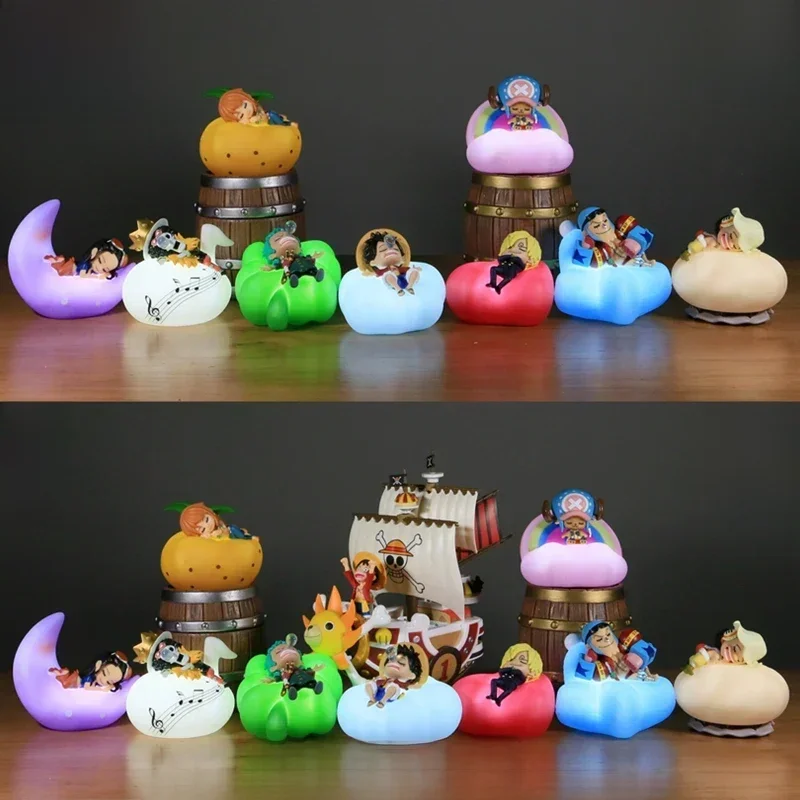 Anime One Piece Sweet Dreams Series Luffy Oplaadbare LED Humanoïde Nachtlampje Model Ornament Display Kindercadeau - afbeelding 2