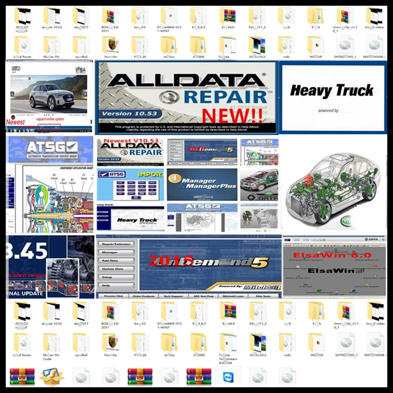 

Newest alldata software Auto Repair software alldata 10.53 mitche ll software autodata 3.45 elsawin 6.0 etka 8.3 49n1 1tb hdd 3.