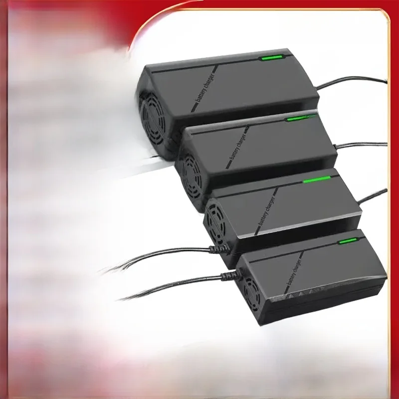 Ładowarka 36V 48V 60V 72V 2A 3A 5A 10S 13S 16S 20S Akumulator litowo-jonowy 42V 54.6V 67.2V 84V Ebike Inteligentne szybkie ładowanie Wtyczka EU (DC 48V-54.6V 13S EU) — Zdjęcie 2 z 2