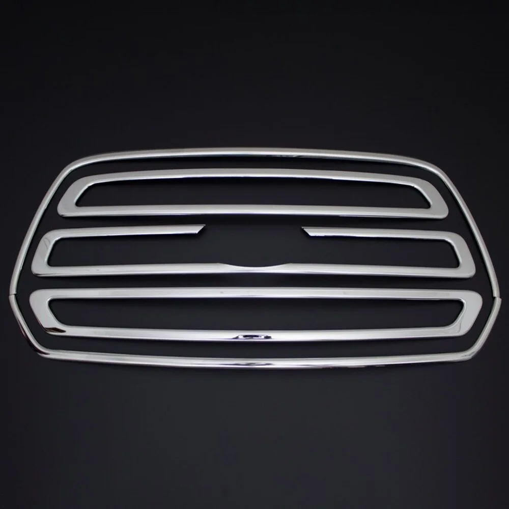 Chrome front grille for Ford Transit 5 pieces 2014-2018. Stainless steel. A + quality. Modified design Ford Tran