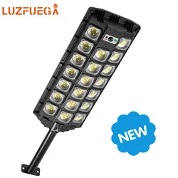 Réverbère solaire étanche avec télécommande, 1000000 LED, 713 lumens, IP65, éclairage extérieur, chemin de jardin, cour, nouveau