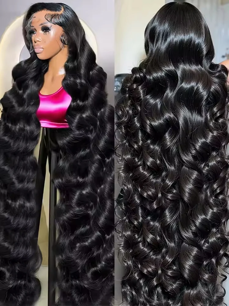 

Оптовая продажа, натуральные Remy, 40 дюймов, объемные волны, человеческие волосы, парики 13x4 HD, прозрачные кружевные фронтальные человеческие волосы, плотность 200%, волнистый стиль