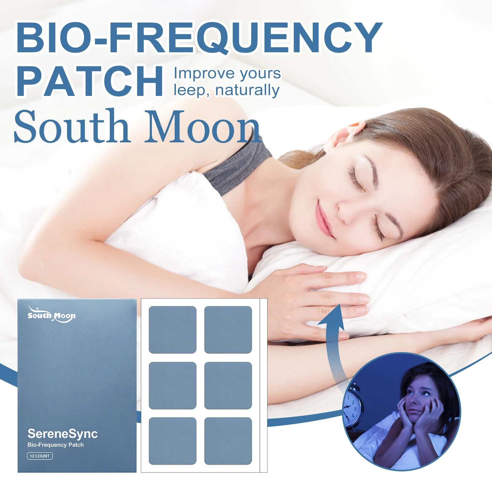 

Пластырь для ухода за спятой Южной Луной, снимает стресс и тревогу тела, стойкий аромат, успокаивающее настроение, наклейка для сна, быстрый падение