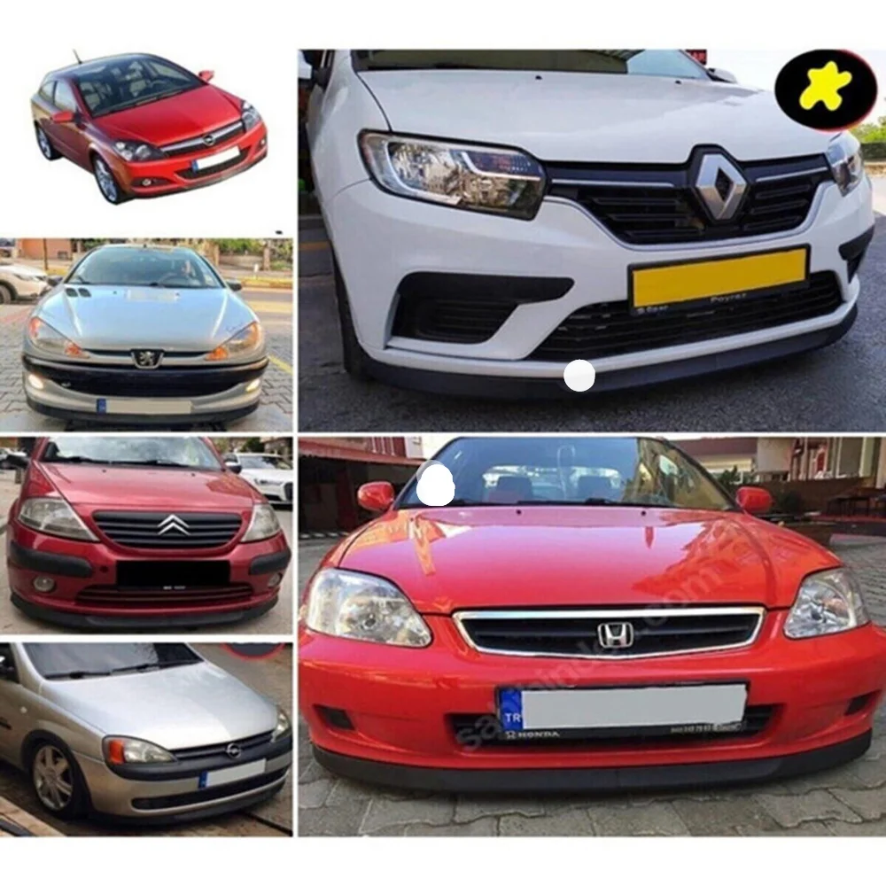 front bumber lip can be applied to all Tools Astra H 2 Piece Bumper Lip Spoiler Body Universal Modified Tunning car accessories