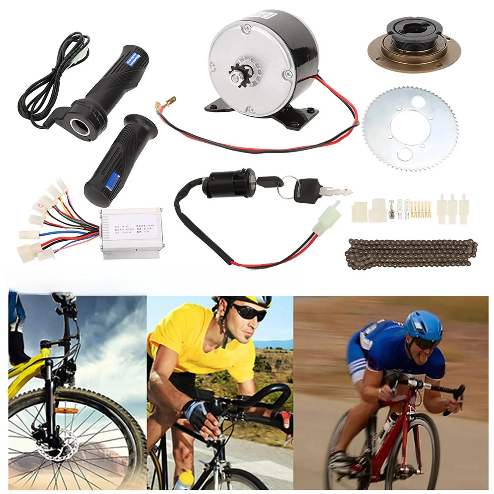 AliExpress Hilitand /Set 250W 24V Brush Motor Set  Bike Conversion High Speed Kit Accessory Bike Brush Motor Set 250W 24V Brush Motor Set
