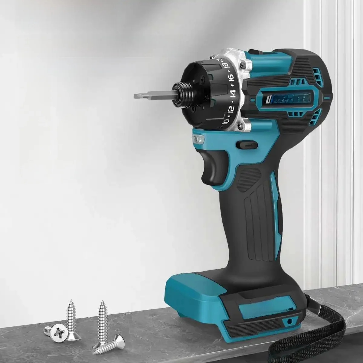 Drillpro 280N.m borstelloze elektrische schroevendraaier 1/4 inch 20 + 1 koppel draadloze elektrische boorschroevendraaier voor 18v batterij - afbeelding 2