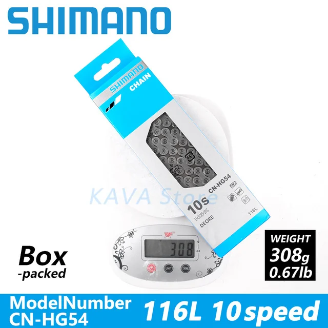 SHIMANO 10S HG54 HG95 Chain KMC X10 Mountain Bicycle 10V Current 114 116 122 Links eBike Chains 10Speed Road Bike Parts