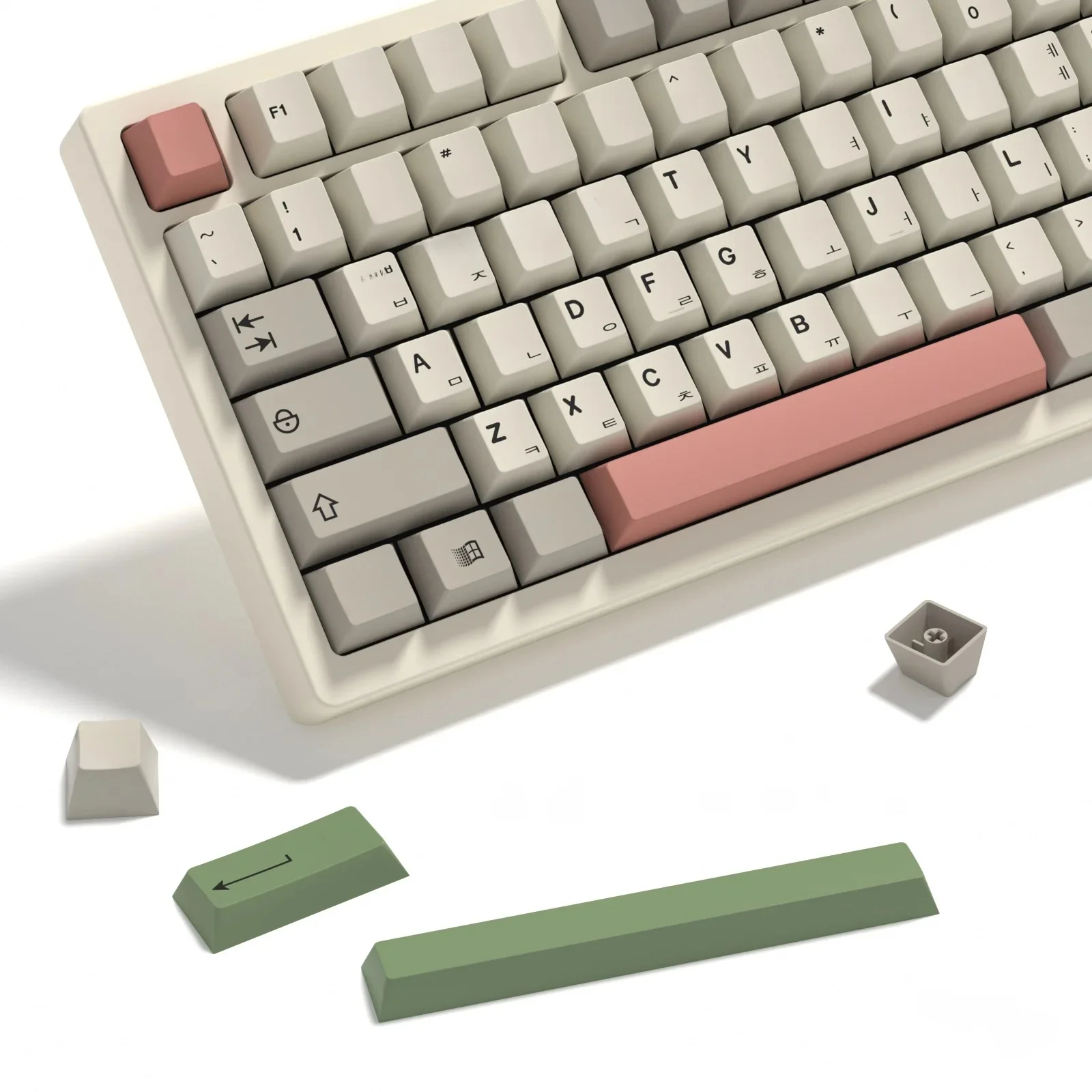 KBDiy 140 klawiszy nasadki na klawisze z PBT niestandardowe Retro koreańskie GMK 9009 nasadki na klawisze do klawiatury mechanicznej do gier profil wiśniowy sublimacja DIY — zdjęcie produktu 7