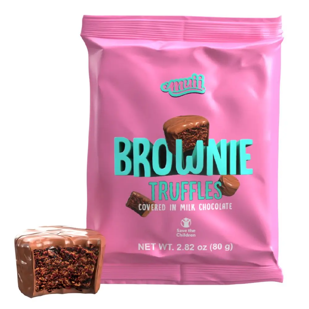 Brownie truffle dalam gigitan. 2.8oz (casing 20)