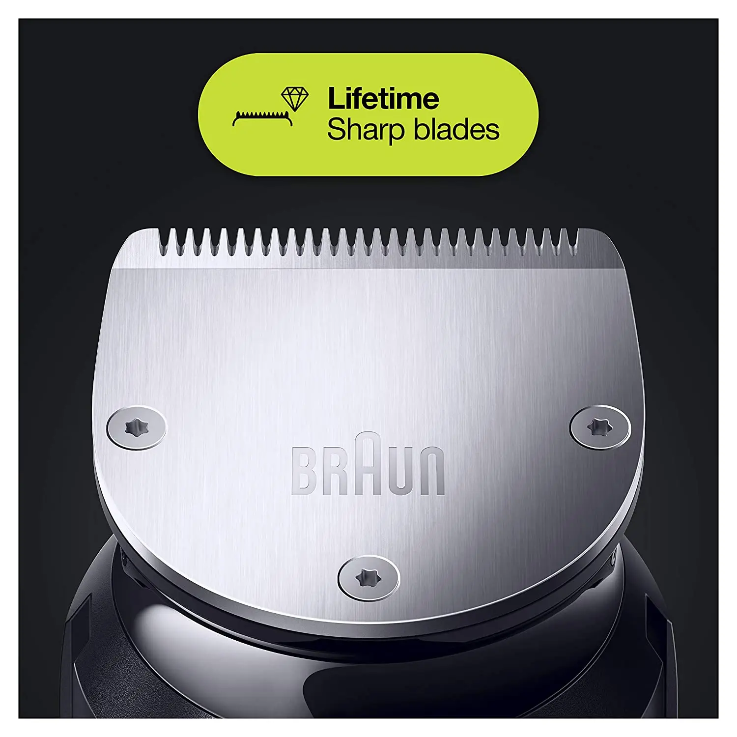 Braun Hair Clippers for Men, MGK7221 10-in-1 Body Grooming Kit, Beard, Ear and Nose Trimmer, Body Groomer and Hair Clipper,Black