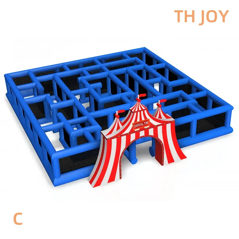 빠른 항공 배송, 대형 풍선 카니발 놀이터, 서커스 테마 풍선 탈출 미로 레이저 태그 게임장