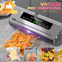 Electric Vacuum Sealer Built-in Cutter  Food Storage Seal Dry Wet Food Sealing Packaging Machine Kitchen Vacuum Food Sealer