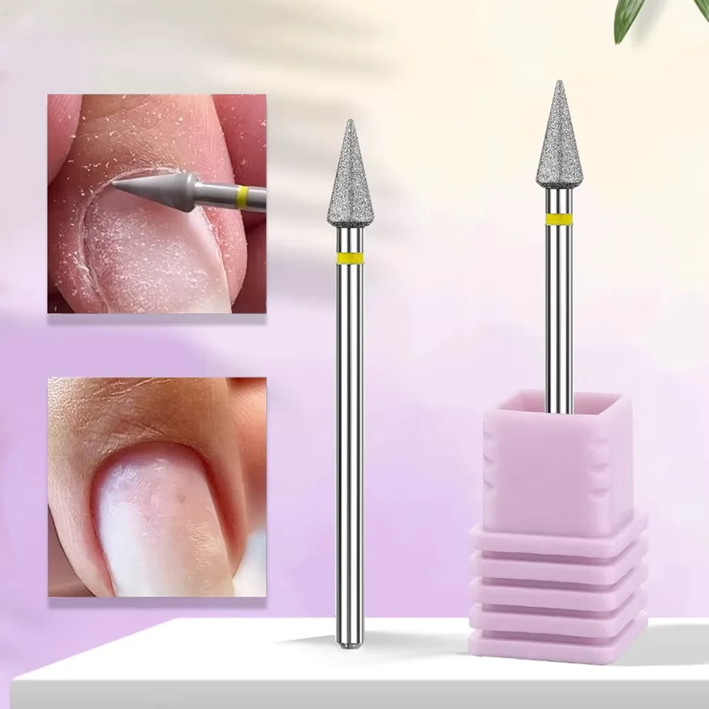 Punte per fresa in acciaio inossidabile per unghie, disco per lima elettrica per pedicure, per manicure, rimozione di pelle morta e calli, strumenti per la levigatura delle unghie