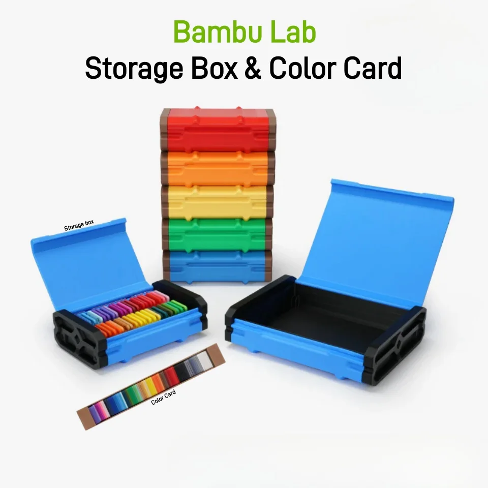 Bambu Lab 3D printing DIY Storage Box & Consumables Color Card 24 * 24mm 80pcs To Choose The Desired Type And Color