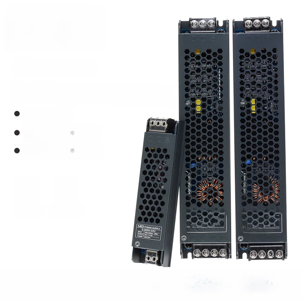 Adaptador de Alimentação LED, Transformadores de Iluminação Mute, Driver de Luz, DC 12V, 24V, AC