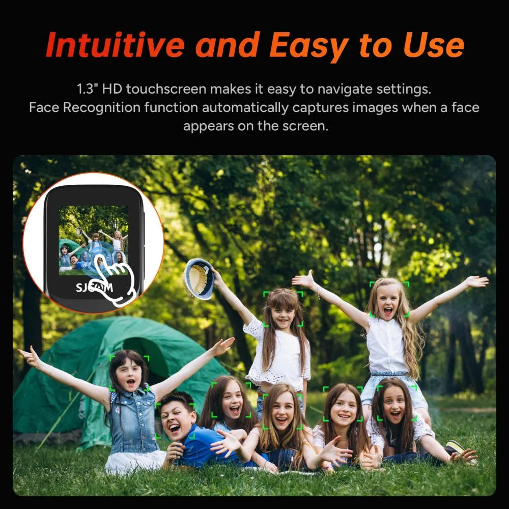 كاميرا C200Pro SJCAM 5G WiFi Vlogging Action 4K 30FPS، كاميرا ويب 40M DV كاميرا إبهام مع تثبيت 6 محاور #3