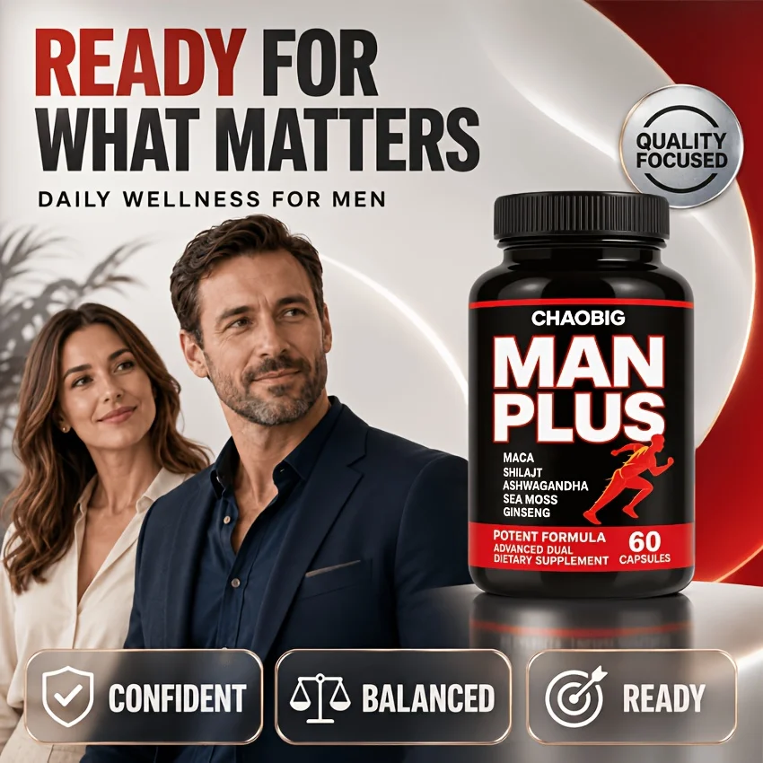 CHAOBIG Tough Man Supplement, Feel Like Yourself Again, Containing Shilajit Powder, Ginseng, Maca Root, Ashwagandha, Men'S Health, Gift, Vitamins And Supplements, Supplements, Claim Daily, Adult, Packaging May Vary - view 8