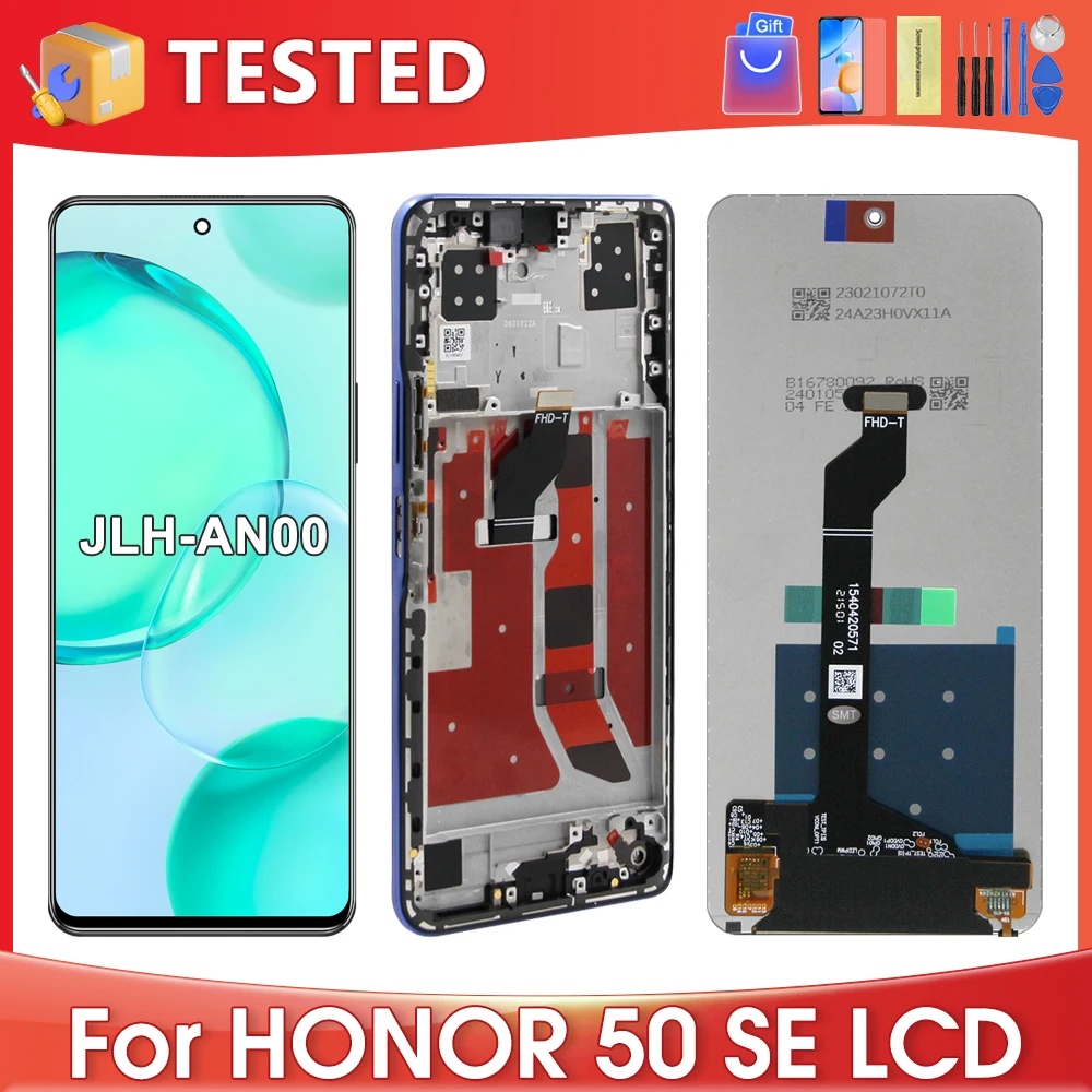 6.78''For HUAWEI Honor 50 SE For Nova 9 SE 5G JLH-AN00 LCD Display Touch Screen Digitizer Assembly Replacement