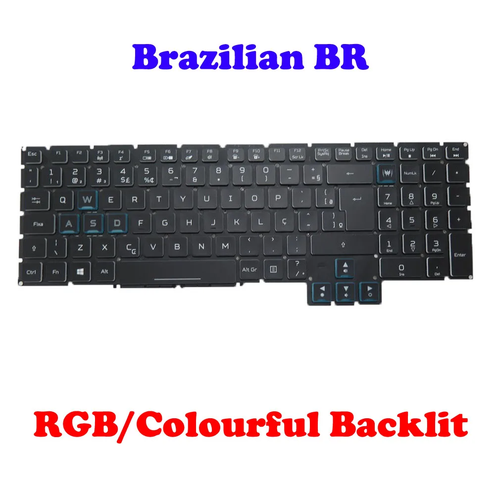 RGB Backlit Laptop Keyboard For ACER PH717-71 N17Q11 Arabia AR Belgium BE Bulgaria BG Brazil BR Czech CZ Hungary HU Thailand TH