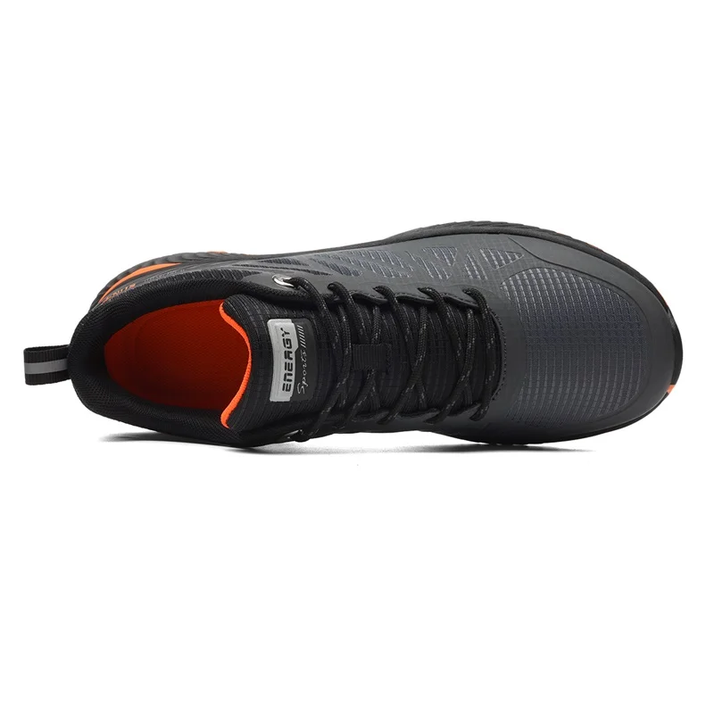 Big Size Mens Trail Running And Mountain Breathable Hiking Trekking Trainers Arch Support Walking Water Resistant Shoes