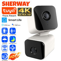 4K Dual Lens Tuya Wifi Camera PTZ Indoor Wireless HD 8MP Dual Screen Security Cam Outdoor Auto Tracking Video Audio Surveillance