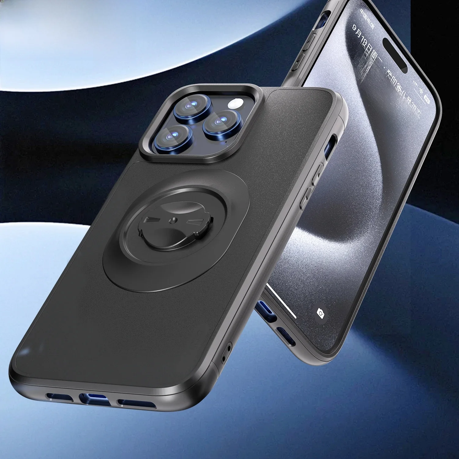 Odporne na wstrząsy etui do iPhone 16/15/14 Plus/13/12/11 Pro/XS Max/XR z adapterem do szybkiego montażu – do uchwytu rowerowego Garmin. — zdjęcie produktu 7