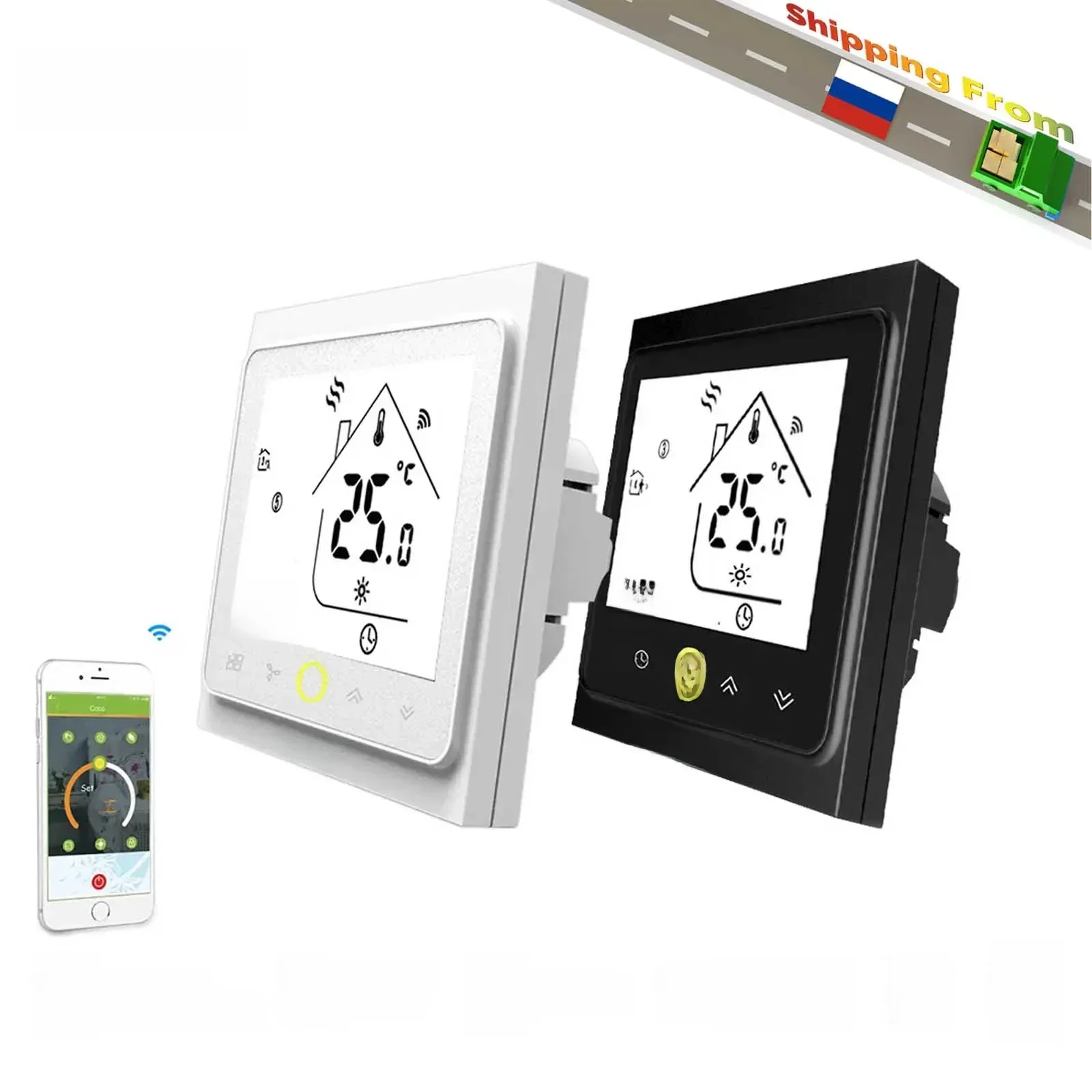 Moes WiFi Smart Wasser/Elektro Fußbodenheizung Thermostat Gasboiler Temperaturregler Alexa tuya Google Home Voice Zigbee Control