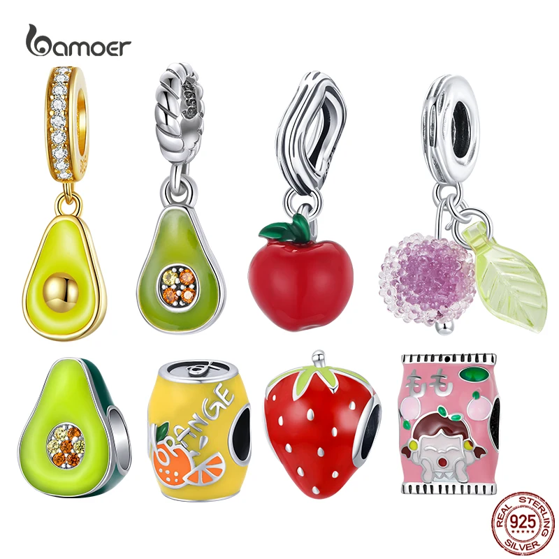 

Bamoer 925 Sterling Silver Lucky daisy Charm Bead Red Flower CZ Pendant For Women Fit DIY Bracelet Necklace Fine Jewelry Gifts