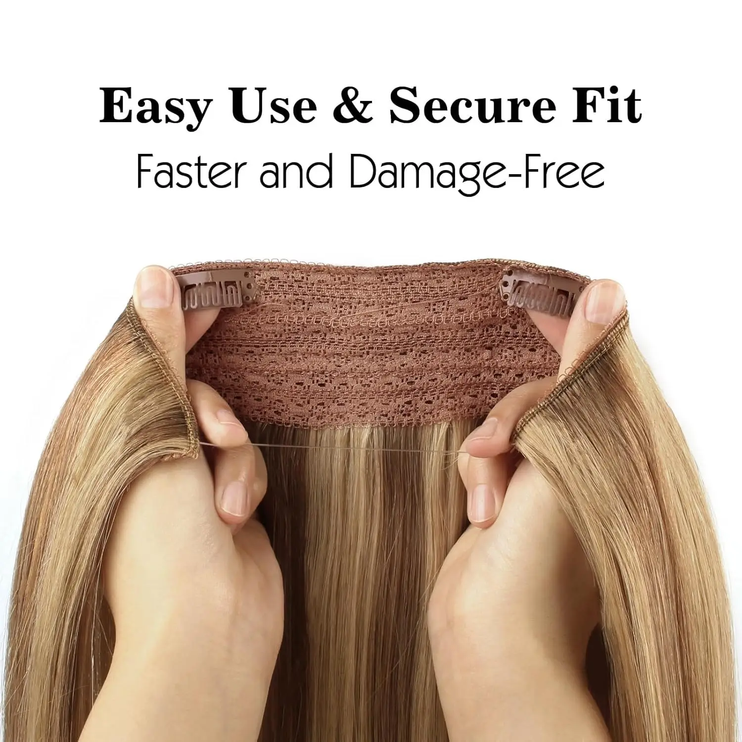 Sixstarhair невидимая проволока для наращивания волос на заколке для наращивания волос 14'16'20' Halo для наращивания волос человеческие волосы для женщин