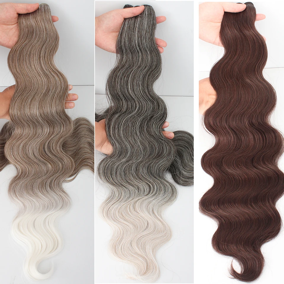 

Красочные пучки волос с объемной волной 613, пианино-русые натуральные синтетические волосы для наращивания, омбре, толстый хвост, свободные глубокие плетения волос