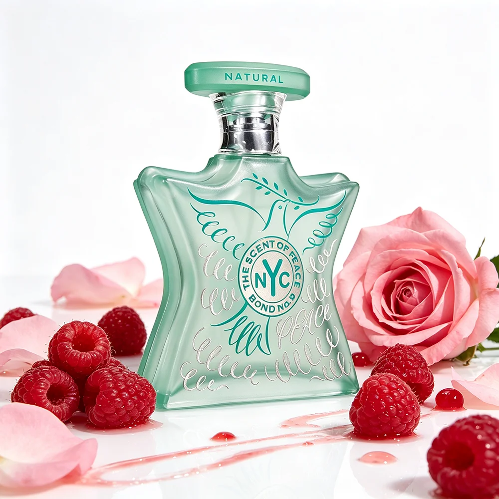 Bond No.9 The Scent of Peace Natural Perfume 100ml Women Eco Chic Citrus Scent Lemon Blackcurrant Top Notes Raspberry Rose Damascena Heart Cedarwood Musk Base Long Lasting EDP Natural Vegan Gift Box view 2