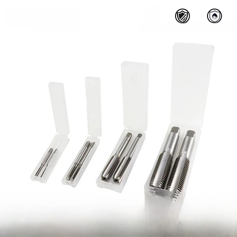 XCAN Lot de 2 tarauds à filetage droit, tarauds de perçage à cannelure droite M2 M3 M4 M5 M6 M7 M8 M10 M12 M14 M16 M18 M24, outil de filetage