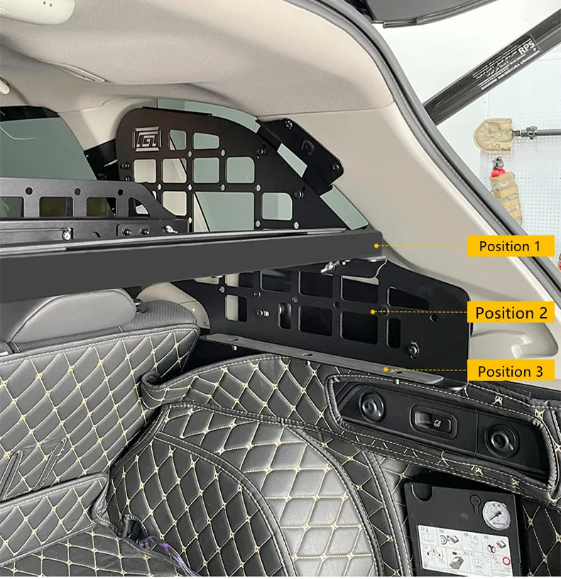 For Subaru Forester SK 2019-2024 Modular Storage Panel Shelf Modification Rear Trunk Debris Rack Luggage Organizer Molle Panel