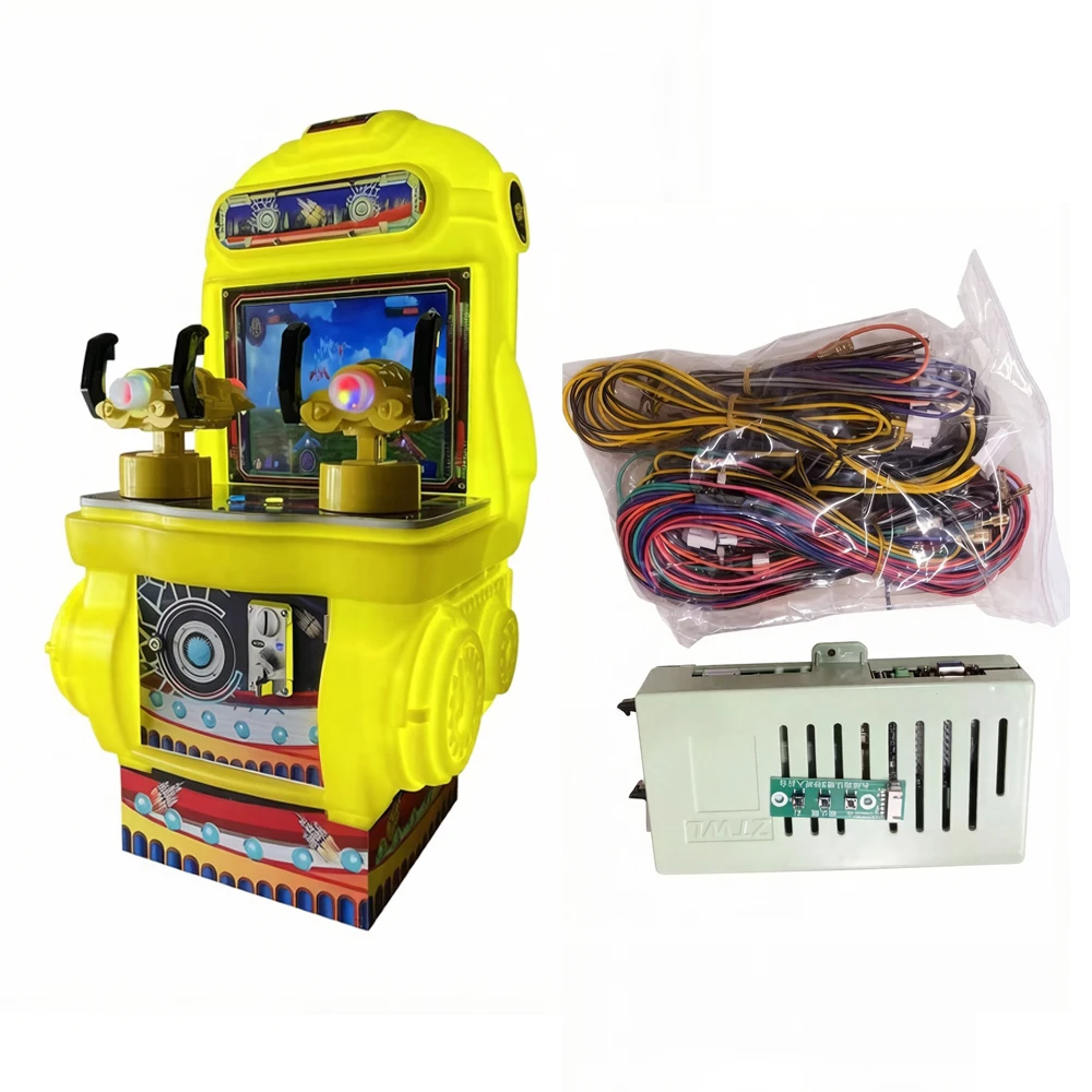 

Single/Double Player Airplane 2-in-1 Kit Coin-Operated Arcade Shooting Game Machine DIY Kit
