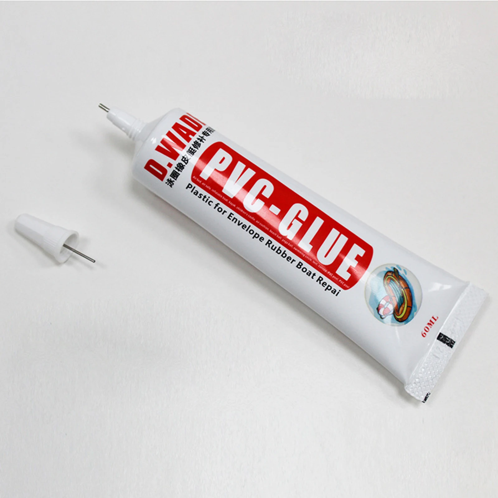 1 Pc Inflatable Boat Repair Glue 60ml PVC Glue  Accessory Strong Adhesion Enduring for Kayak Rubber Boat Rain Boots Air Mattress