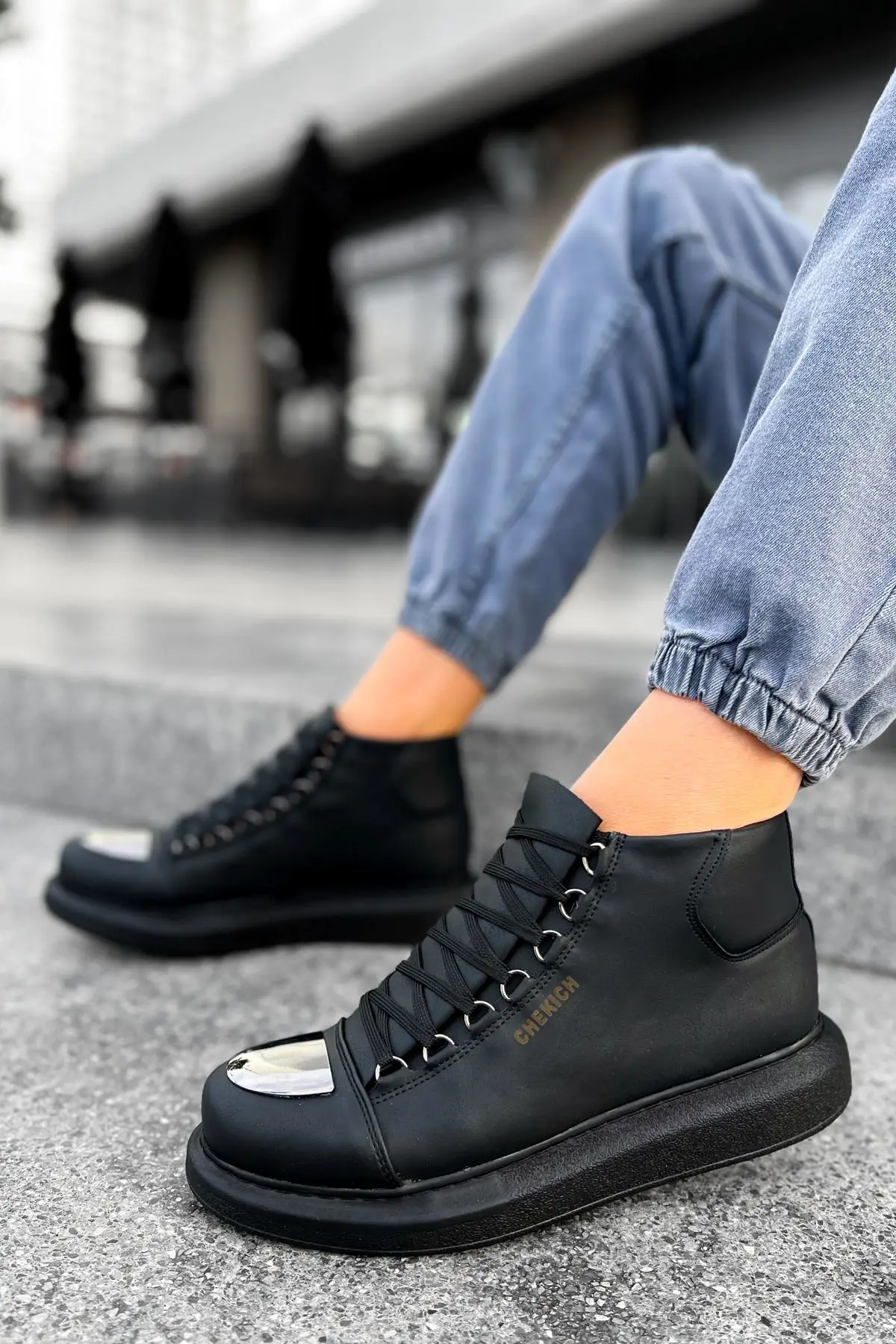 CHEKICH Original Brand Black Roma Mirror 2024 stivali da uomo di moda stivali da corsa stivali da uomo di alta qualità da neve invernali CH267