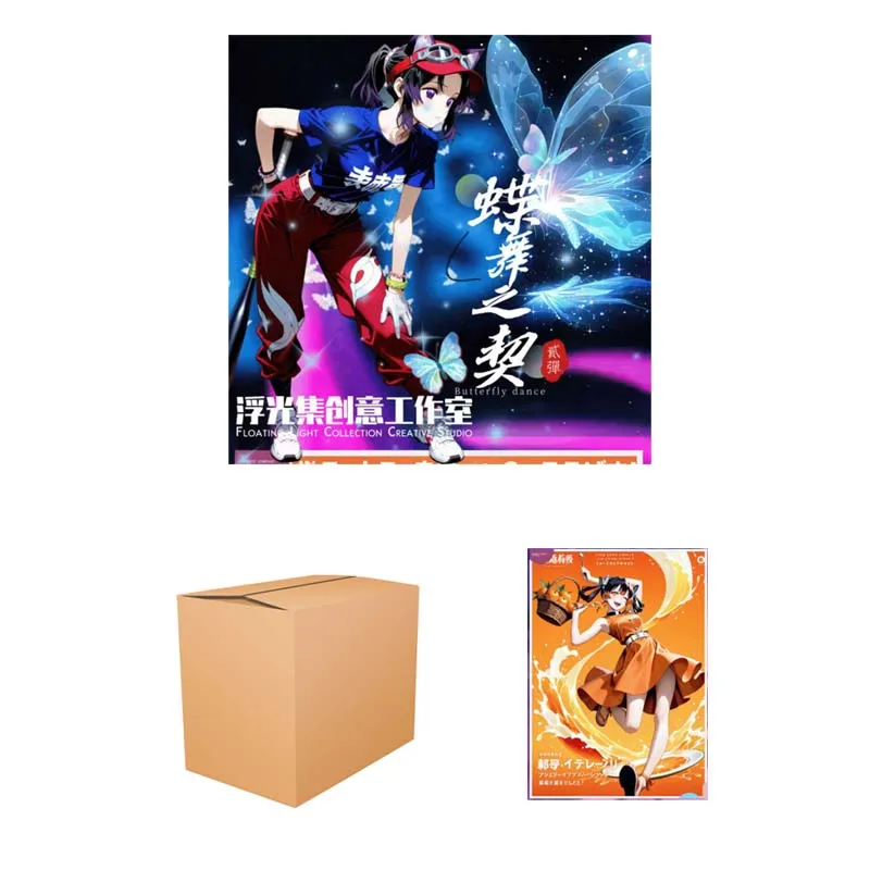 

Оптовые продажи Demon Slayer Плавающий свет Коллекция A5 Карты Booster Box Wave2 Бабочка Танец Дети Игральные карты Столы Игры