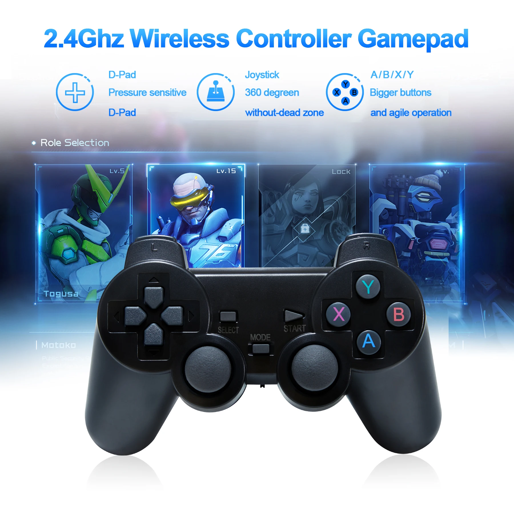 Ampown GD10 Retro Game Console 4K 60fps HDMI Output Low Latency TV Game Stick Dual Handle Portable Home Game Console For PS1 PSP