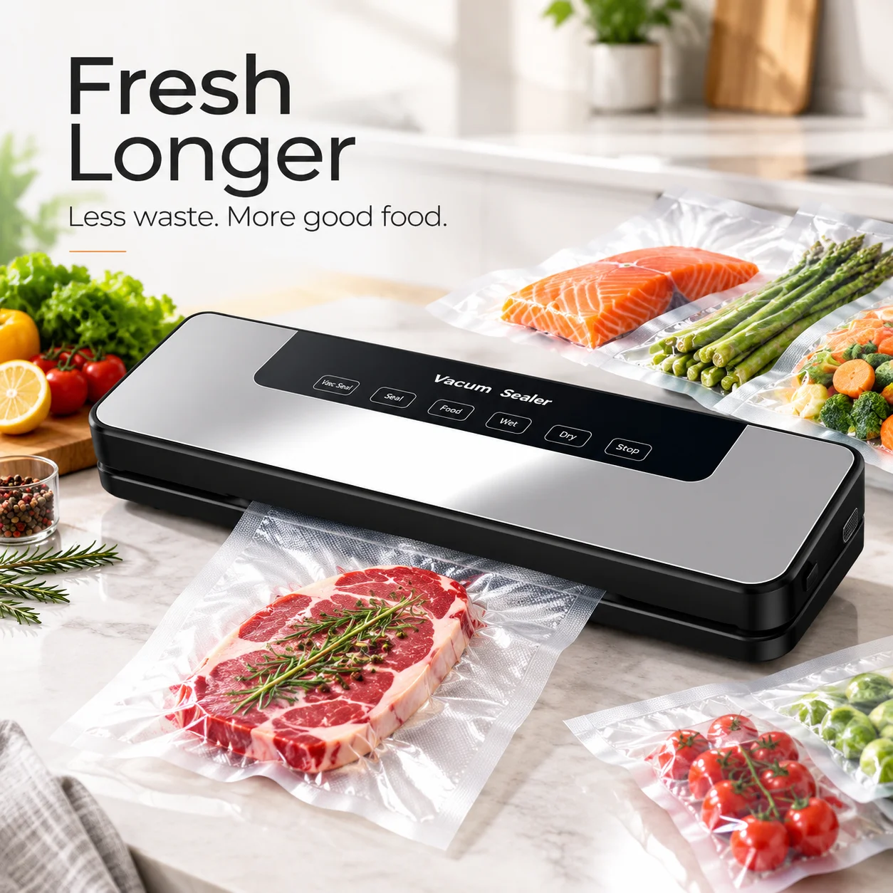 Máquina de sellado al vacío pa - Vacuum Sealer Machine For Sous Vide reseña y precio