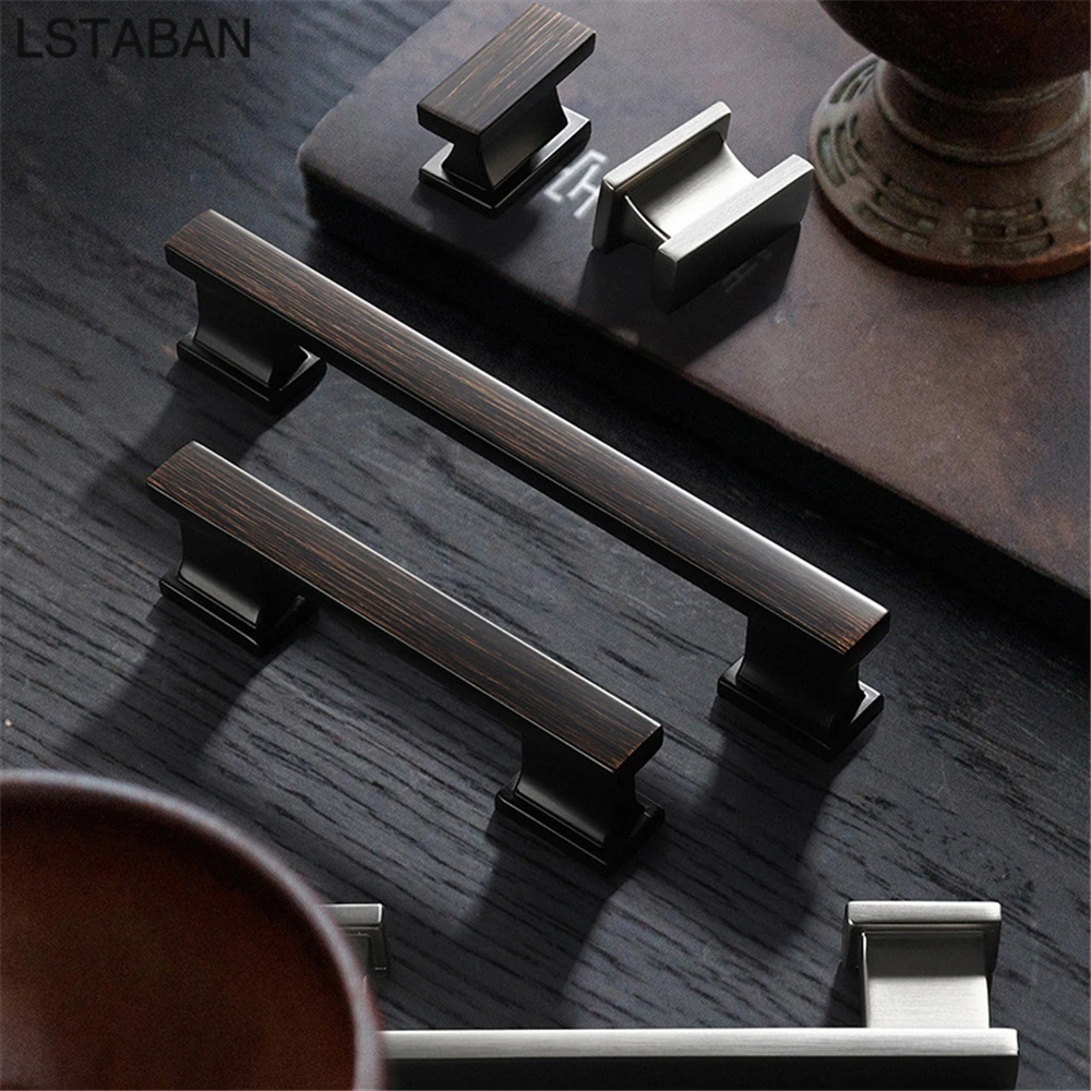 

Nordic Cabinet Wardrobe Door Handle Zinc Alloy Brushed Furniture Kitchen Cabinet Handle Cupboard Wardrobe Hardware Drawer Pulls