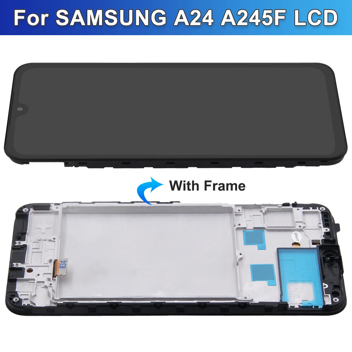 Für Samsung A24 4G OLED LCD Display mit Rahmen Touchscreen Digitizer Getestet Kompatibel mit A245 A245F A245M A425N Modelle