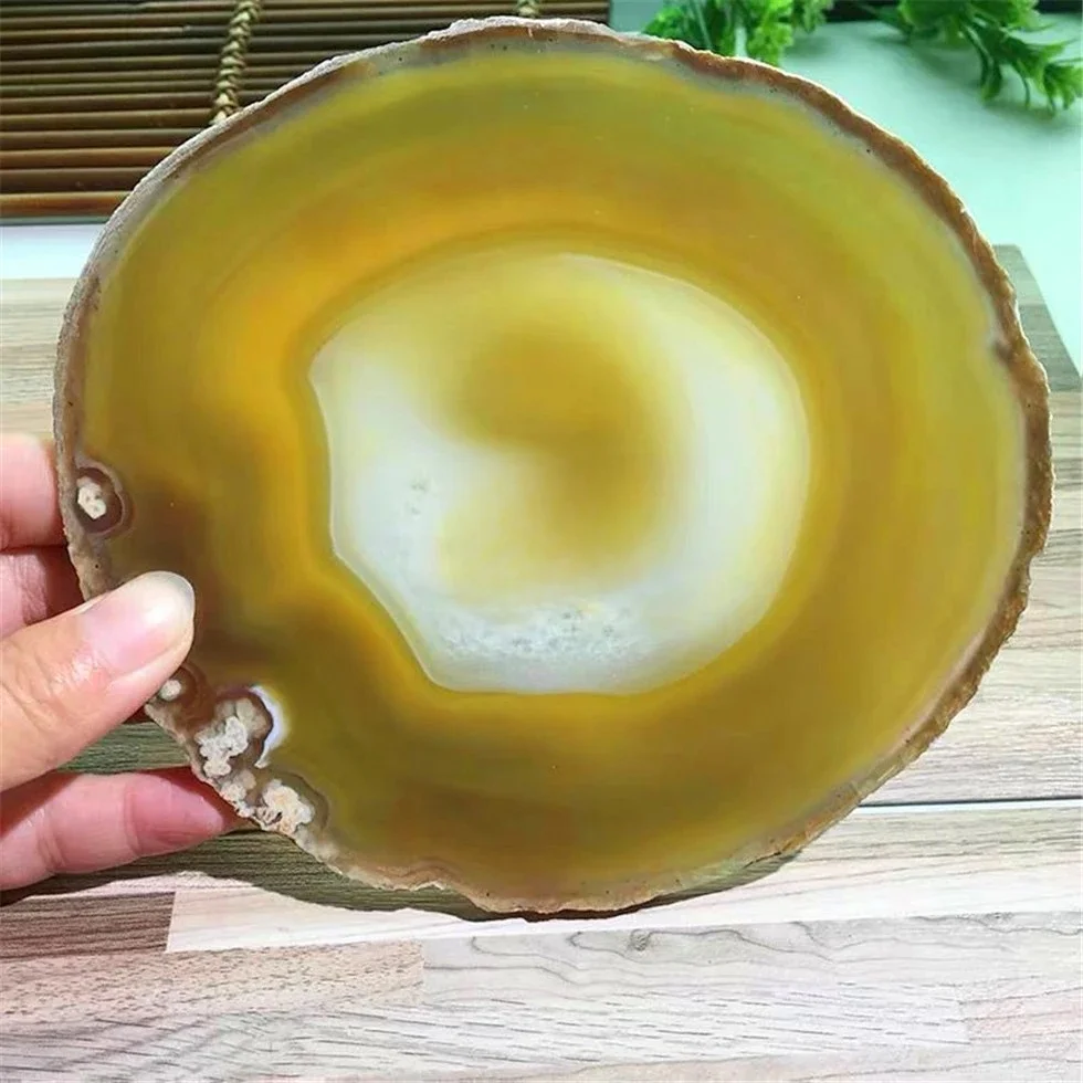 Tranche de géode napCo84, décoration de guérison Reiki, papeterie, cristal violet AGRapidly SLAB, 12cm