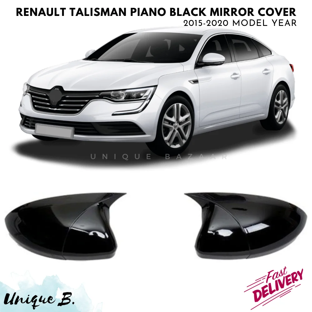 

For Renault Talisman Bat Mirror Cover 2015-2020 Model Years Car Accessories Piano Black Tuning Auto Sport Design External Parts