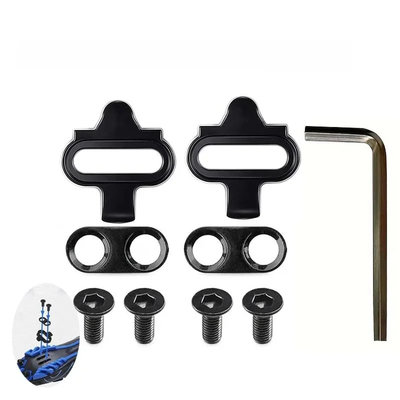 AliExpress Durable Mountain Bike Shoes Cleats For Shimano SH51 SPD MTB Steel Cleats Multi-Release Spd Pedal Cycling Shoes Clips Set