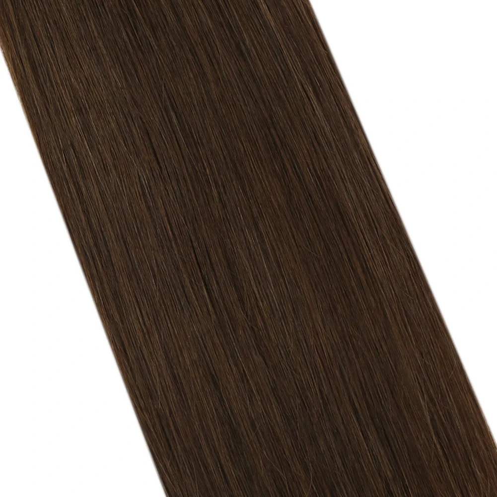 Moresoo Brede Tape in Hair Extensions Lange Inslag Remy Tape in Inslaghaar 50G Een Stuk Nagelriemen Dubbelzijdig klevende Brede PU Inslag