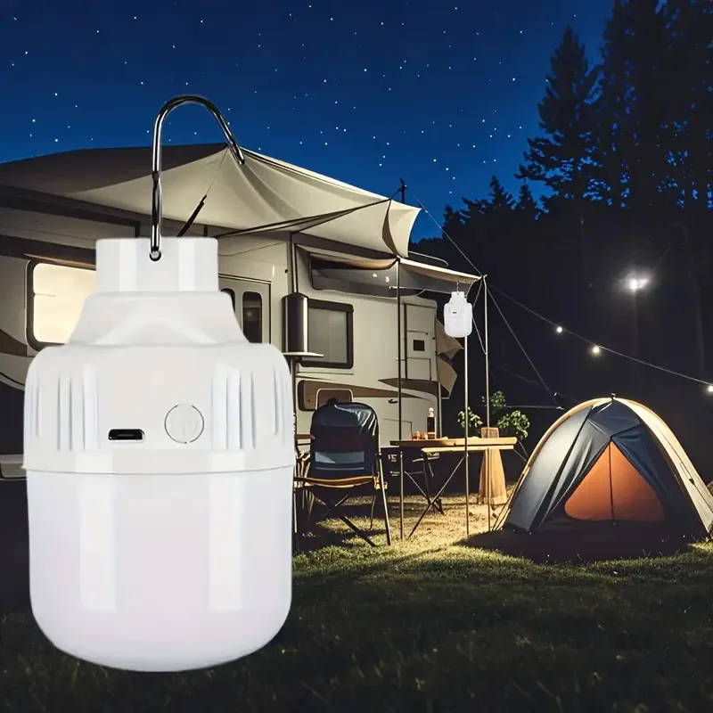 LED OutdoorCamping Light USB Rechargeable Led Bulb Emergency Lighting Flashlight Lights Outdoor Picnics Hanging Tent Light
